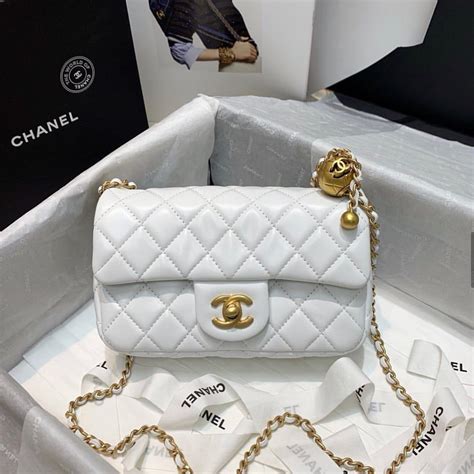 chanel round bag white|chanel bag second hand.